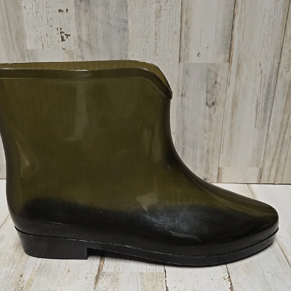 Women's Black Ankle Rain Boots